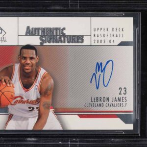 2003 SP Signature Edition LeBron James ROOKIE AUTO #AS-LJ BGS 9.5 GEM MINT