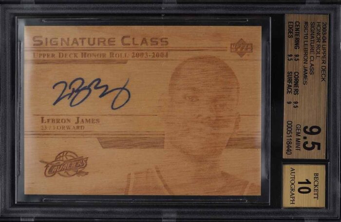 2003 Upper Deck Honor Roll Signature LeBron James ROOKIE RC AUTO #SC10 BGS 9.5 - Image 1