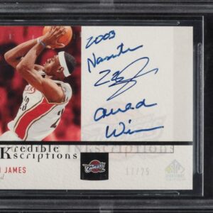 2004 SP Signature Edition Inkredible Inkscriptions LeBron James AUTO BGS 9.5 GEM