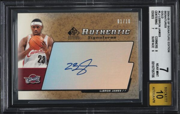 2004 SP Signature Edition Inkredible Inkscriptions LeBron James AUTO BGS 9.5 GEM