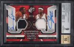 2005 SPx Winning Materials Combos Ben Gordon LeBron James PATCH AUTO /10 BGS 9