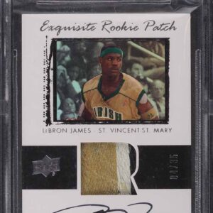 2013 Exquisite Collection '03 Tribute LeBron James PATCH AUTO /25 #78LJ BGS 9.5