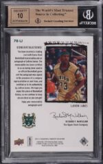 2013 Exquisite Collection '03 Tribute LeBron James PATCH AUTO /25 #78LJ BGS 9.5 - Image 2