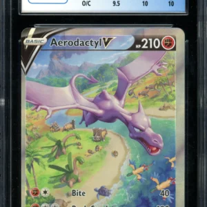 Pokémon Lost Origin Aerodactyl V OC CGC 9