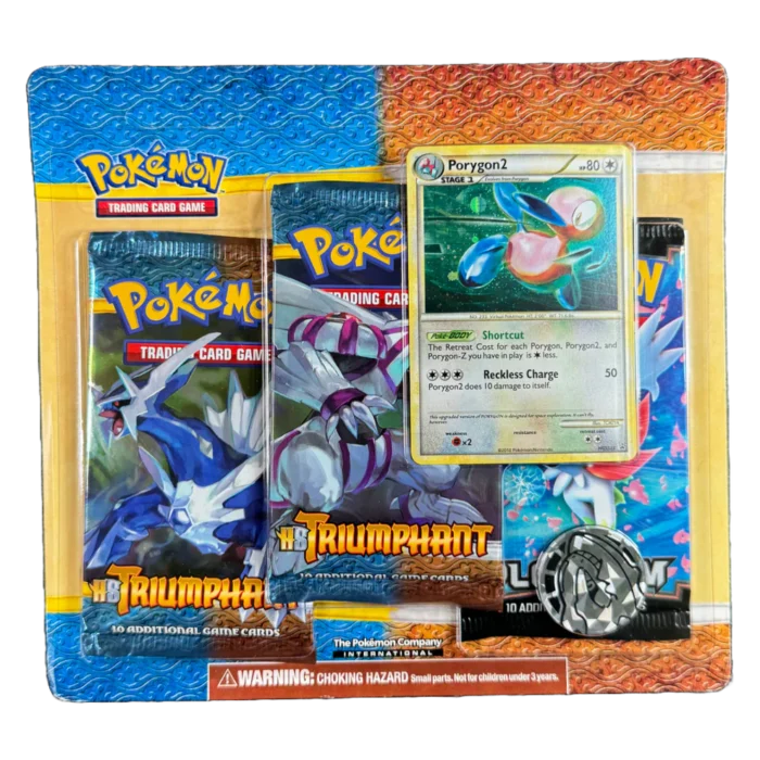 HS Triumphant & Platinum Base Triple Blister Porygon - Image 1