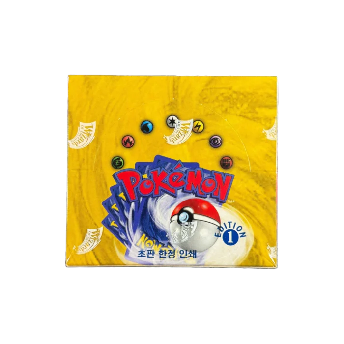 Base Set 1st Edition Korean Booster Box - Image 1