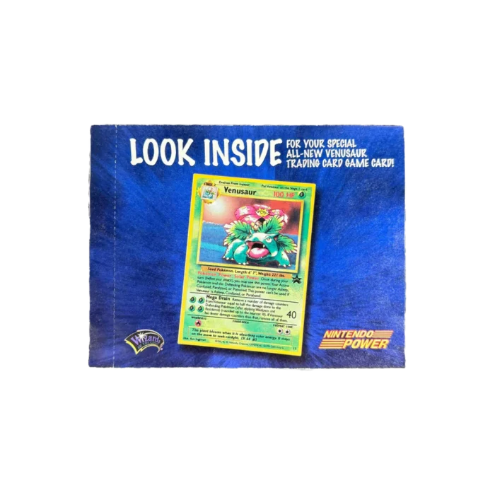 WOTC Nintendo Power Venusaur Black Star Sealed Promo - Image 1