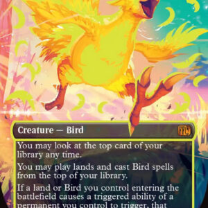 Traveling Chocobo (Yellow Neon Ink)