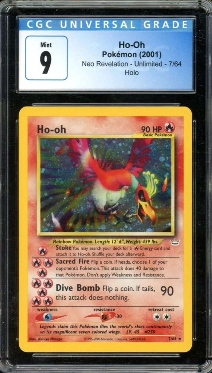 Neo Revelation Double Holo Ho oh CGC 9 - Image 1