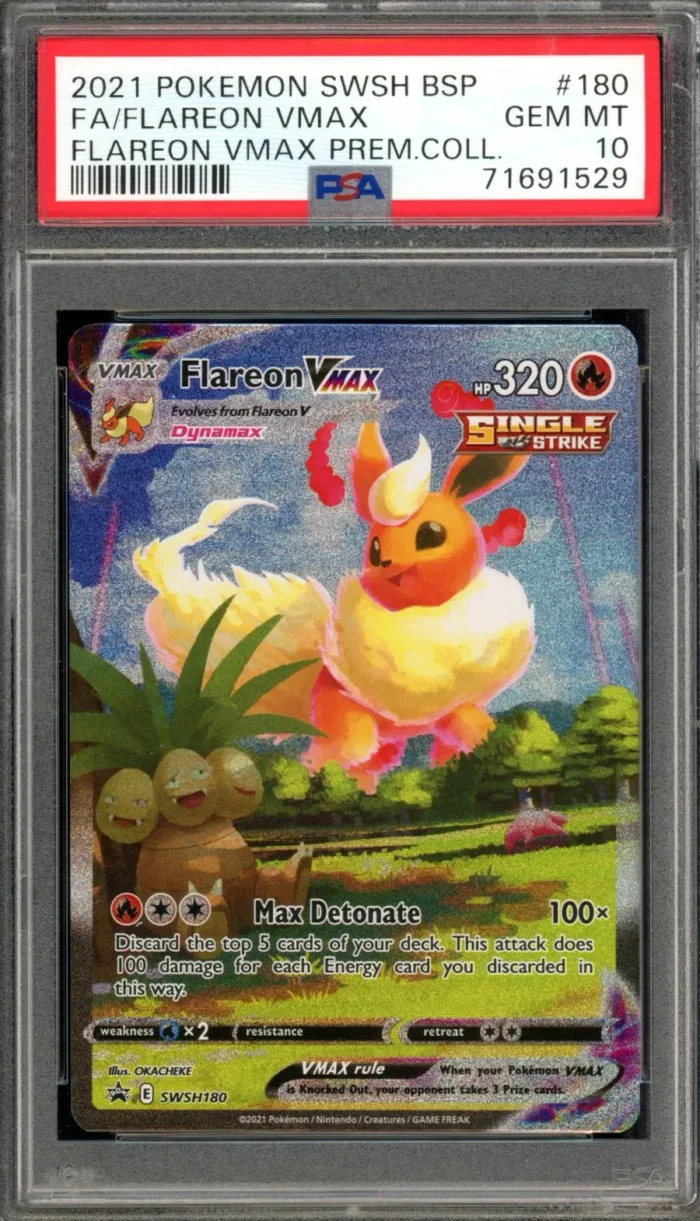 Pokémon Flareon VMAX PSA 10 - Image 1