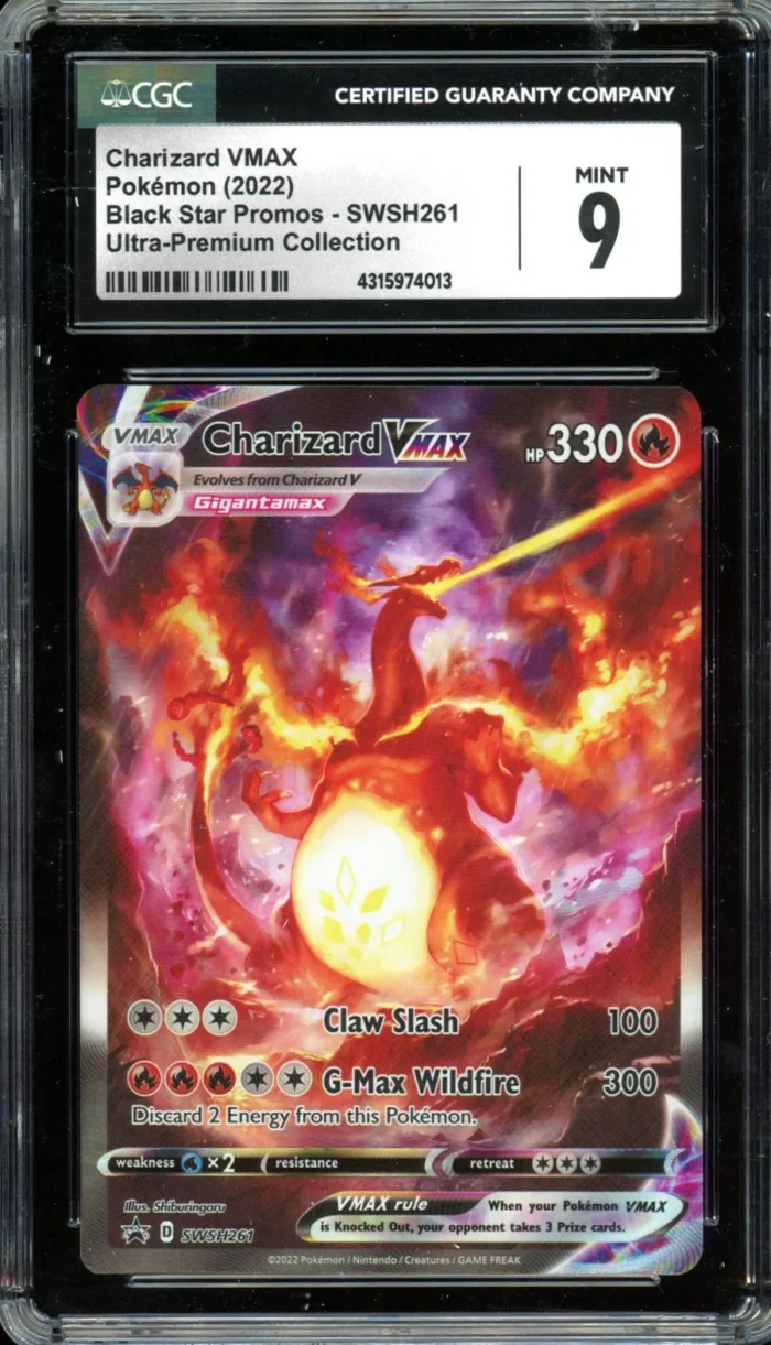 Pokemon UPC Charizard VMax SWSH261 CGC 9 - Image 1