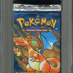 Pokemon Unlimited Base Set Pack Thick Font Charizard Art PSA 10