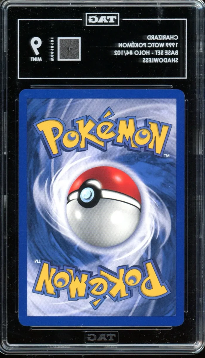 Pokémon Shadowless Base Set Charizard TAG 9 (940) - Image 2