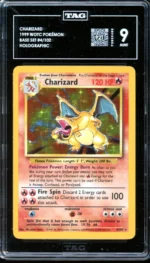 Pokémon Unlimited Base Set Charizard TAG 9 (921)
