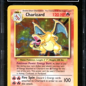 Pokémon Unlimited Base Set Charizard TAG 9 (921)