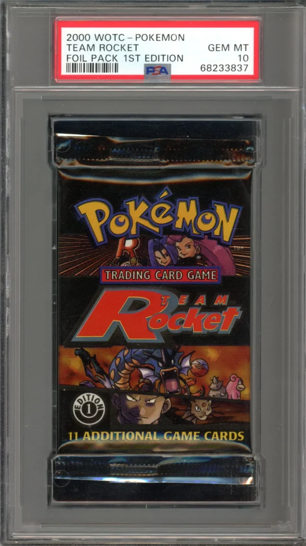 Pokemon 1st Edition Team Rocket Graded Pack PSA 10
