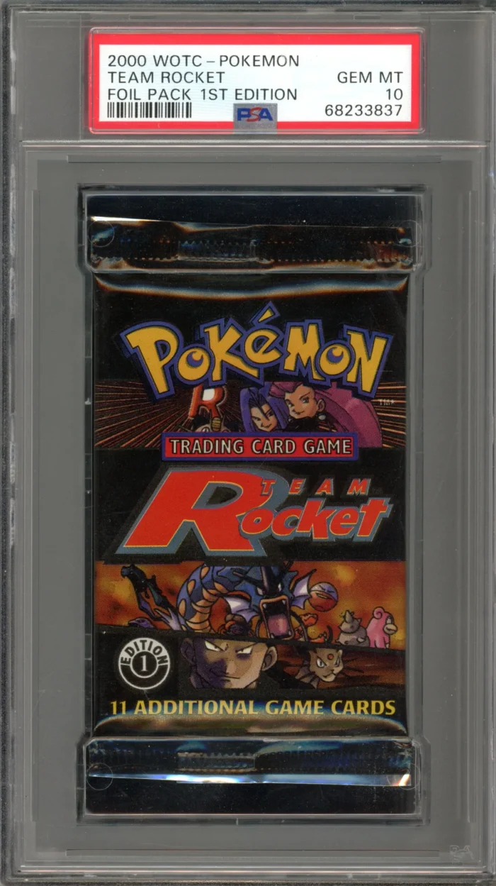 Pokemon 1st Edition Team Rocket Graded Pack PSA 10 - Image 1
