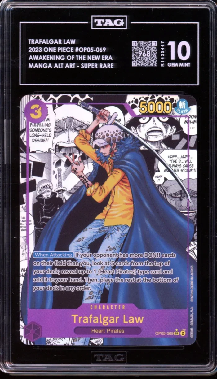 One Piece English Trafalgar Law TAG 10 (968) - Image 1