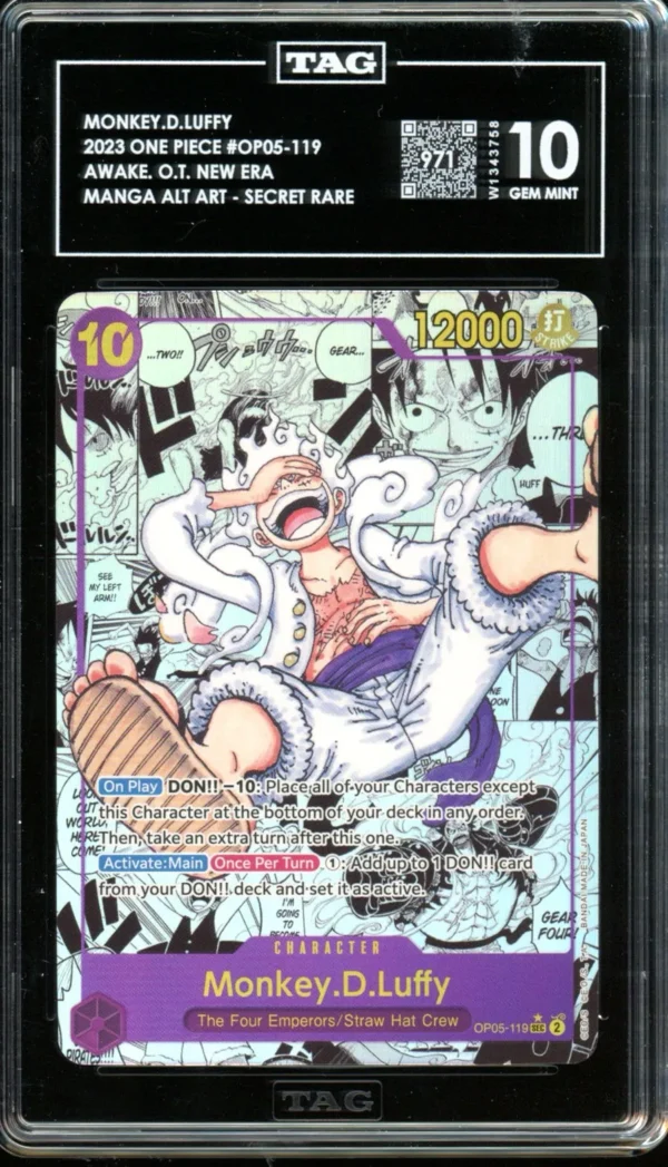 One Piece English Monkey D Luffy TAG 10 (971)
