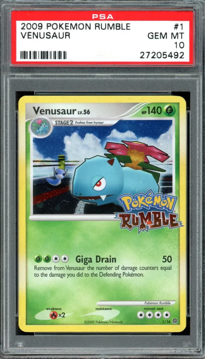Pokémon Rumble Venusaur PSA 10 - Image 1