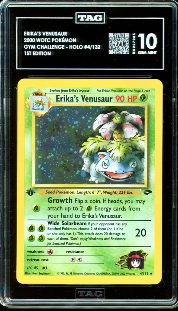 Pokémon 1st Edition Erika’s Venusaur TAG 10 (971)