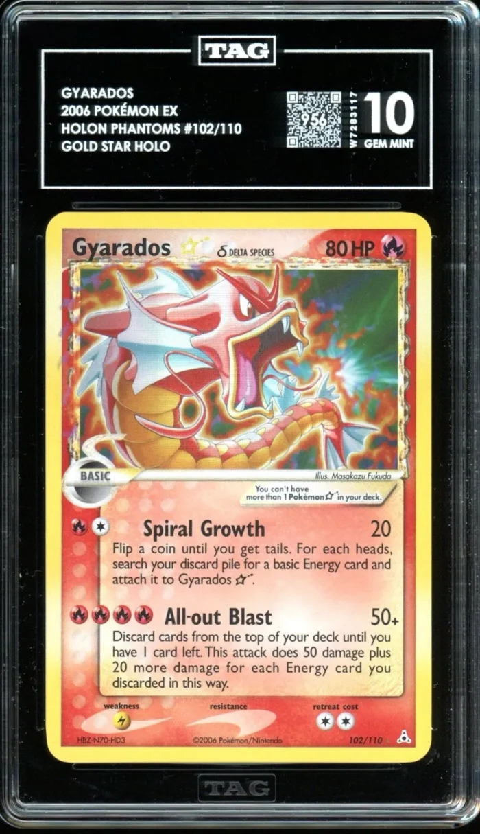 Pokémon Gold Star Gyarados TAG 10 (956) - Image 1