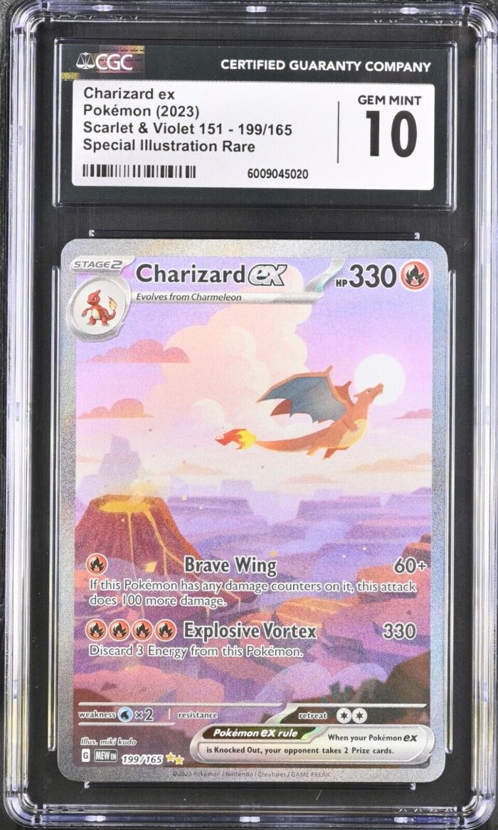 Charizard ex 199/165 Scarlet & Violet 151 - 2023 Pokemon - CGC 10 - Image 1