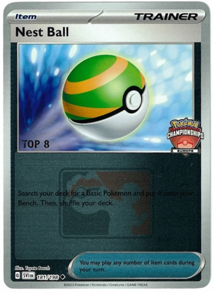 Scarlet & Violet (Base Set) 181/198 Nest Ball (Regional League Promo - Europe TOP 8) - Image 1